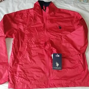 NWT US Polo Assn. Red Windbreaker